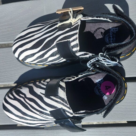 NWT Doc Dr Martens Jorge Mule sandals boots zebra UK 3 Women's 5 - Picture 3 of 6